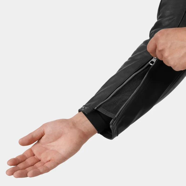 Kurtka skórzana SHIMA HUNTER 3.0 BLACK czarny