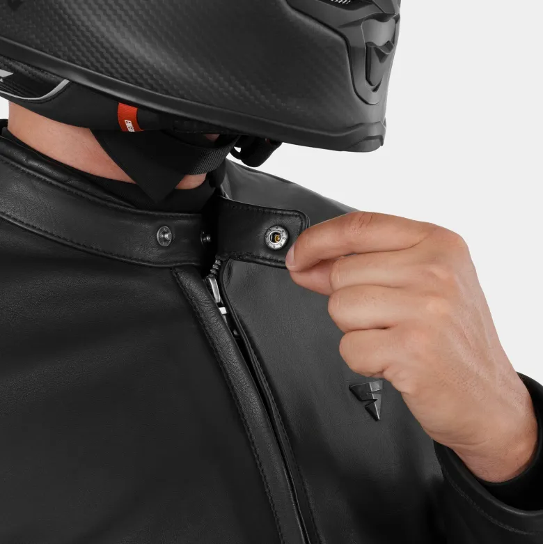 Kurtka skórzana SHIMA HUNTER 3.0 BLACK czarny