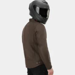 Kurtka skórzana SHIMA HUNTER 3.0 BROWN brązowy