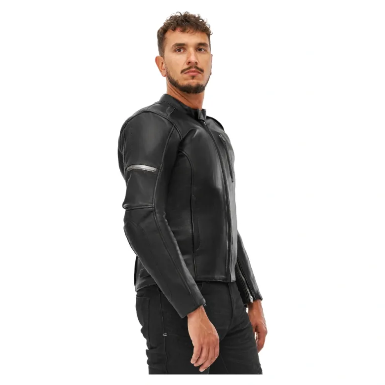 Kurtka skórzana SHIMA HUNTER+ 2.0 BLACK czarny
