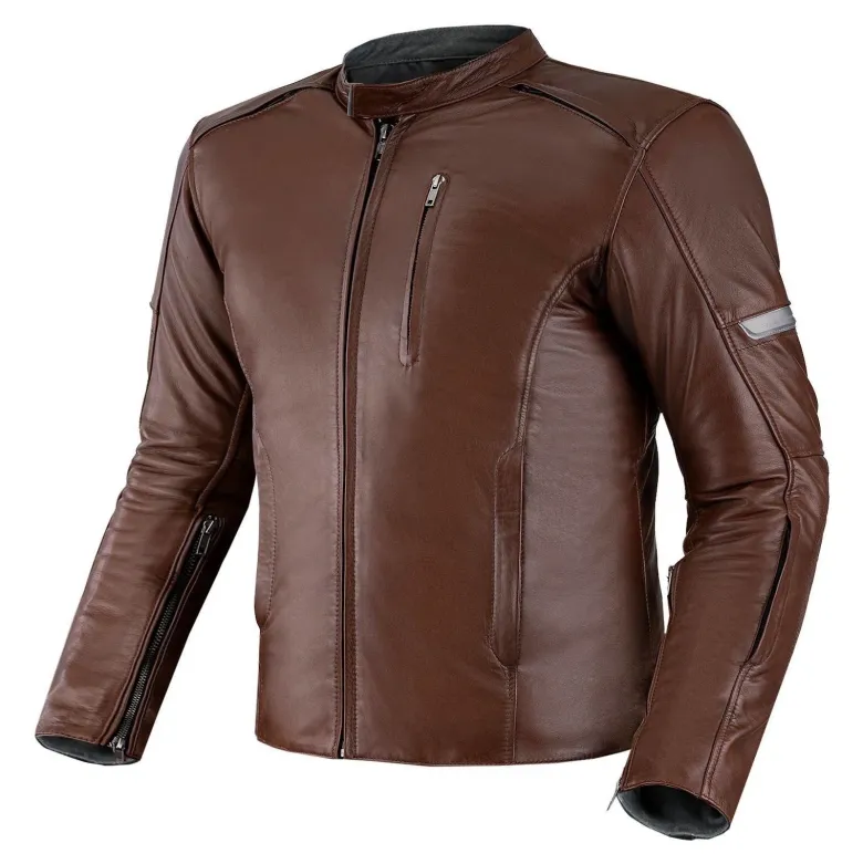 Kurtka skórzana SHIMA HUNTER+ 2.0 BROWN brązowy