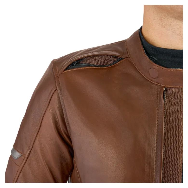 Kurtka skórzana SHIMA HUNTER+ 2.0 BROWN brązowy