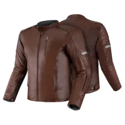 Kurtka skórzana SHIMA HUNTER+ 2.0 BROWN brązowy