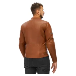 Kurtka skórzana SHIMA HUNTER+ 2.0 LIGHT BROWN brązowy