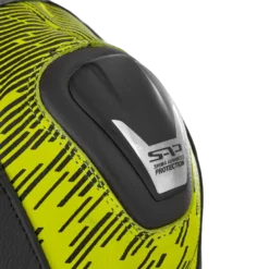 Kurtka skórzana SHIMA STR 2.0 BLACK/FLUO czarny żółty fluo