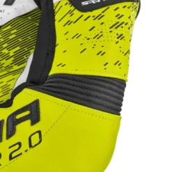Kurtka skórzana SHIMA STR 2.0 FLUO czarny biały żółty fluo