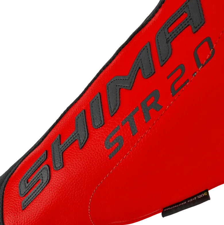 Kurtka skórzana SHIMA STR 2.0 RED czarny czerwony