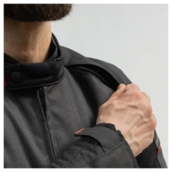 Kurtka tekstylna BROGER GRID BLACK/DARK GREY/RED czarny szary czerwony