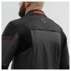 Kurtka tekstylna BROGER GRID BLACK/DARK GREY/RED czarny szary czerwony