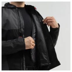 Kurtka tekstylna BROGER GRID BLACK/DARK GREY/RED czarny szary czerwony