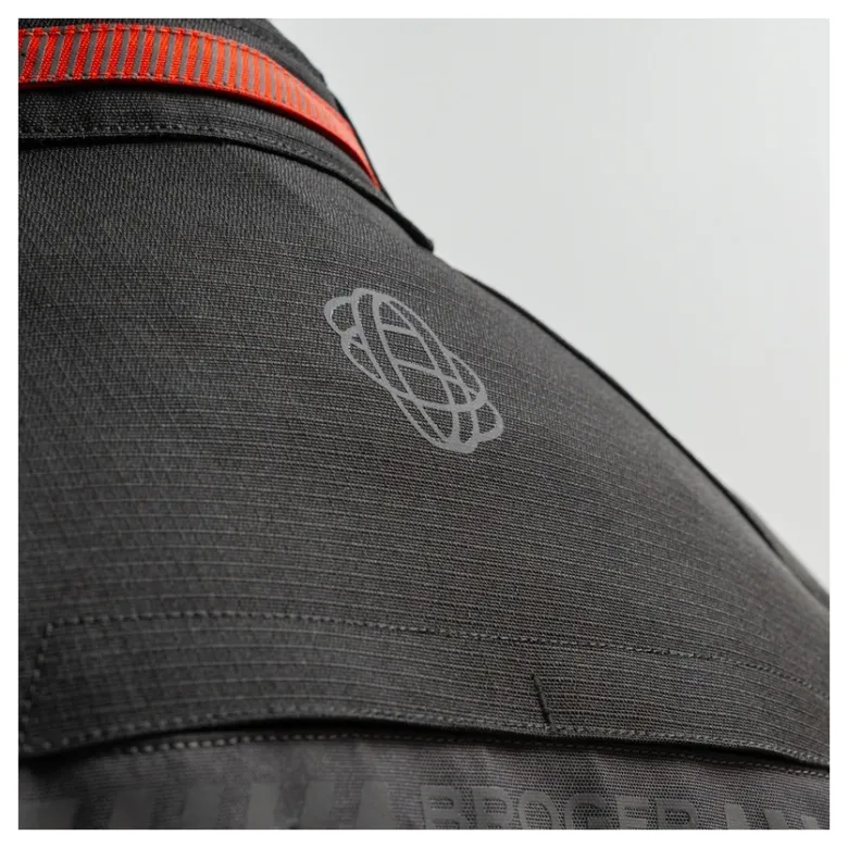 Kurtka tekstylna BROGER GRID BLACK/DARK GREY/RED czarny szary czerwony