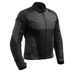 Kurtka tekstylna BROGER GRID BLACK/DARK GREY/RED czarny szary czerwony