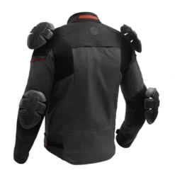 Kurtka tekstylna BROGER GRID BLACK/DARK GREY/RED czarny szary czerwony