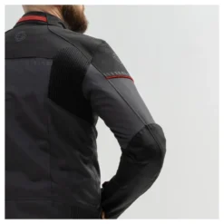 Kurtka tekstylna BROGER GRID BLACK/DARK GREY/RED czarny szary czerwony
