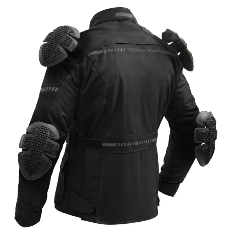 Kurtka tekstylna BROGER OVERLAND BLACK czarny