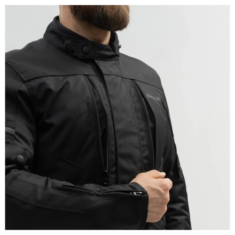 Kurtka tekstylna BROGER OVERLAND BLACK czarny