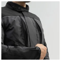 Kurtka tekstylna BROGER OVERLAND BLACK/DARK GREY/RED czarny szary czerwony