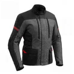 Kurtka tekstylna BROGER OVERLAND BLACK/DARK GREY/RED czarny szary czerwony