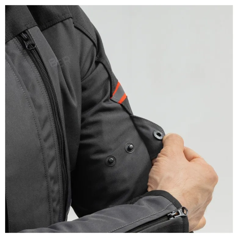 Kurtka tekstylna BROGER OVERLAND BLACK/DARK GREY/RED czarny szary czerwony