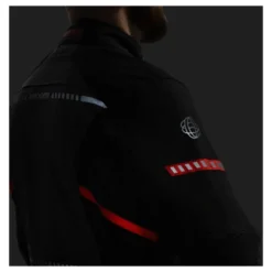Kurtka tekstylna BROGER OVERLAND BLACK/DARK GREY/RED czarny szary czerwony