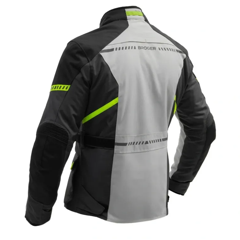 Kurtka tekstylna BROGER OVERLAND BLACK/GREY/FLUO YELLOW czarny szary żółty fluo