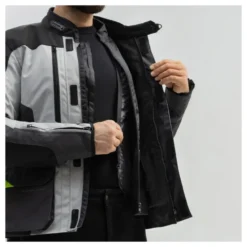 Kurtka tekstylna BROGER OVERLAND BLACK/GREY/FLUO YELLOW czarny szary żółty fluo