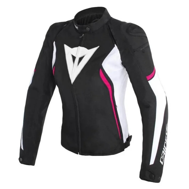 Kurtka tekstylna damska DAINESE AVRO D2 TEX LADY BLACK/WHITE/FUCHSIA czarny biały różowy