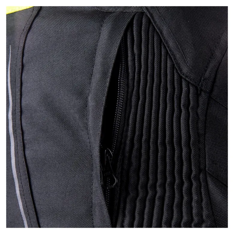 Kurtka tekstylna damska OZONE SAHARA LADY BLACK/FLO YELLOW czarny żółty fluo