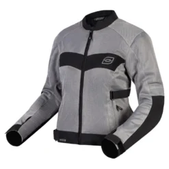 Kurtka tekstylna damska OZONE DART LADY SILVER/BLACK srebrny czarny