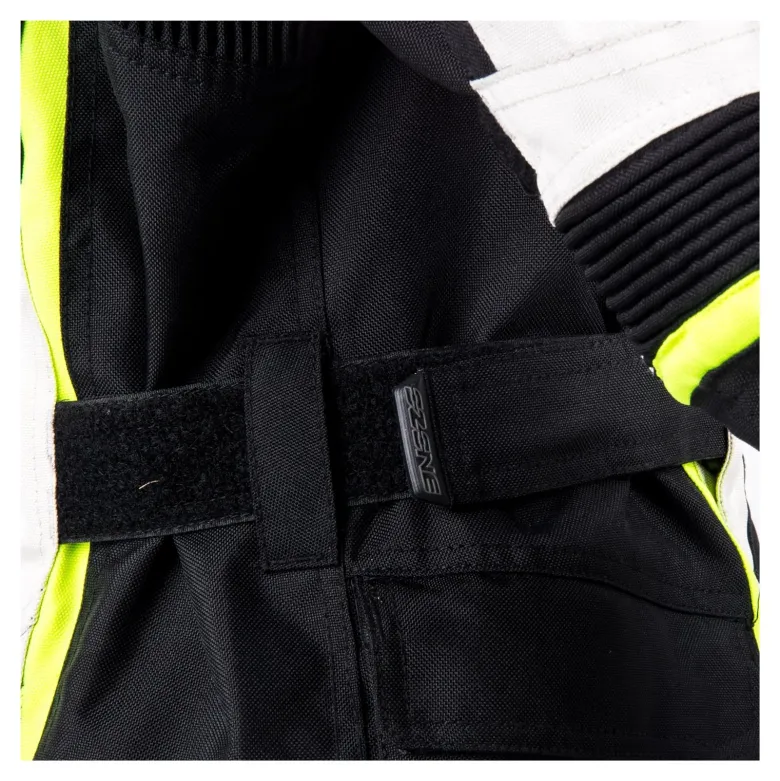 Kurtka tekstylna damska OZONE SAHARA LADY BLACK/GREY/FLO YELLOW szary żółty fluo czarny