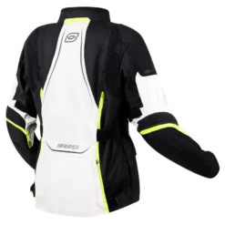 Kurtka tekstylna damska OZONE SAHARA LADY BLACK/GREY/FLO YELLOW szary żółty fluo czarny