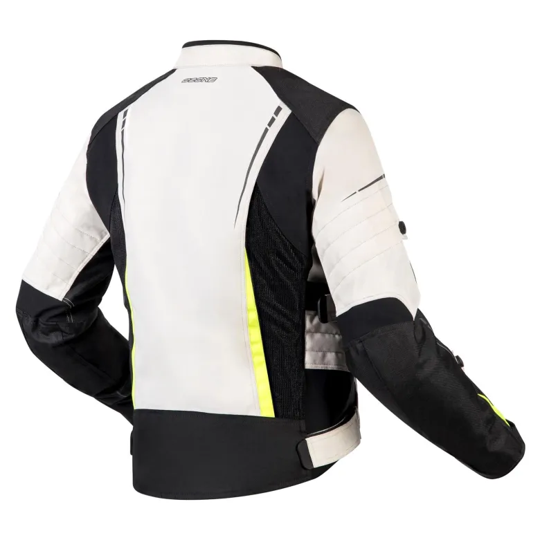 Kurtka tekstylna damska OZONE FLOW LADY BLACK/GREY/FLUO YELLOW czarny szary żółty fluo