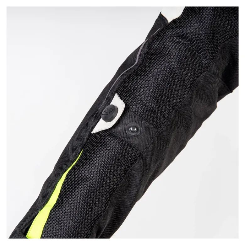 Kurtka tekstylna damska OZONE FLOW LADY BLACK/GREY/FLUO YELLOW czarny szary żółty fluo