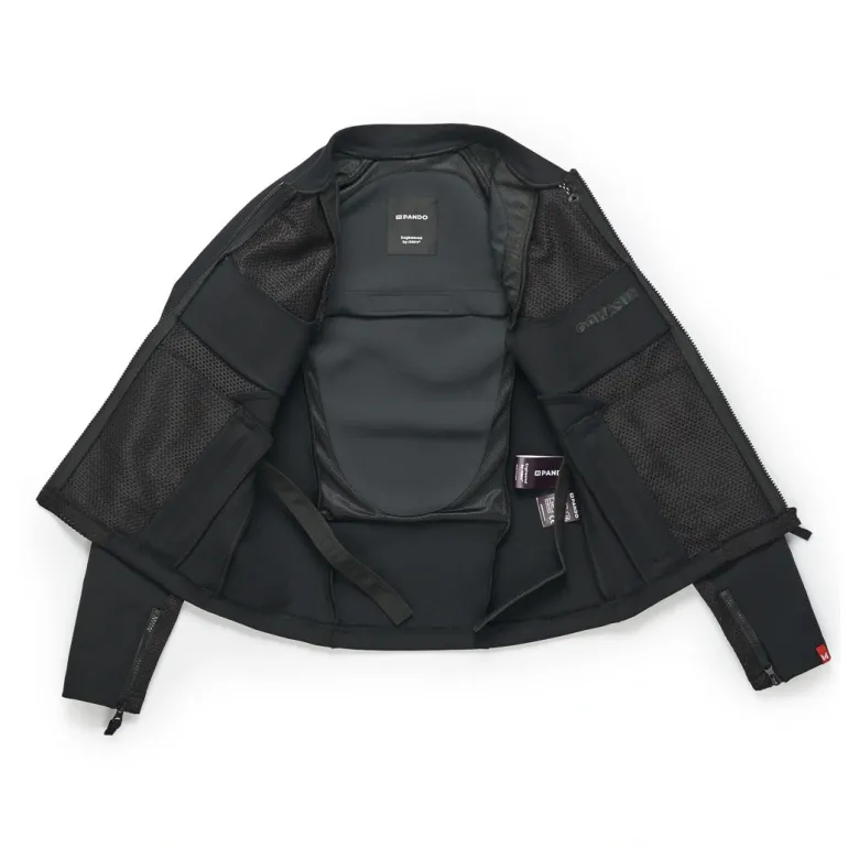 Kurtka tekstylna damska PANDO MOTO STEALTH LADY BLACK czarny