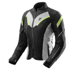 Kurtka tekstylna damska REBELHORN HIFLOW V LADY BLACK/GREY/FLUO YELLOW czarny szary żółty fluo