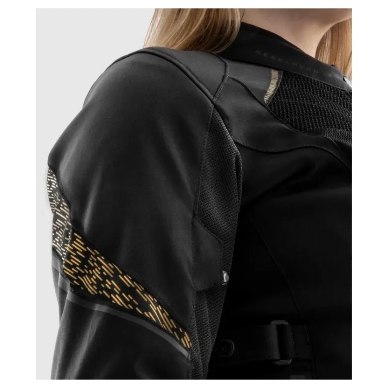 Kurtka tekstylna damska REBELHORN JAX LADY BLACK/GOLD czarny złoty