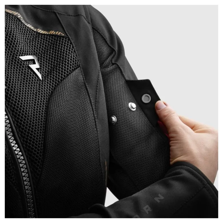 Kurtka tekstylna damska REBELHORN JAX LADY BLACK/GOLD czarny złoty