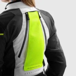 Kurtka tekstylna damska REBELHORN HARDY 3.0 LADY BLACK/GREY/FLUO YELLOW czarny szary żółty fluo