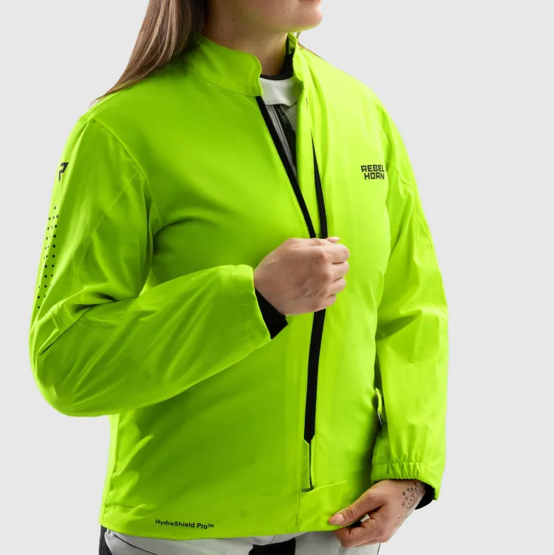 Kurtka tekstylna damska REBELHORN HARDY 3.0 LADY BLACK/GREY/FLUO YELLOW czarny szary żółty fluo