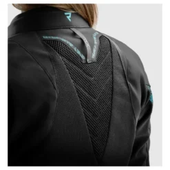 Kurtka tekstylna damska REBELHORN JAX LADY BLACK/BLUE LAGOON czarny niebieski