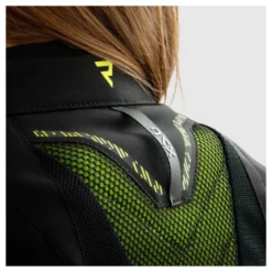 Kurtka tekstylna damska REBELHORN JAX LADY BLACK/FLUO YELLOW czarny żółty fluo