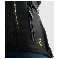 Kurtka tekstylna damska REBELHORN JAX LADY BLACK/FLUO YELLOW czarny żółty fluo