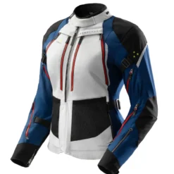 Kurtka tekstylna damska REBELHORN HARDY 3.0 LADY BLUE/GREY/RED niebieski szary czerwony