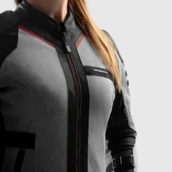 Kurtka tekstylna damska REBELHORN SCANDAL 3 LADY BLACK/DARK GREY/RED czarny szary czerwony