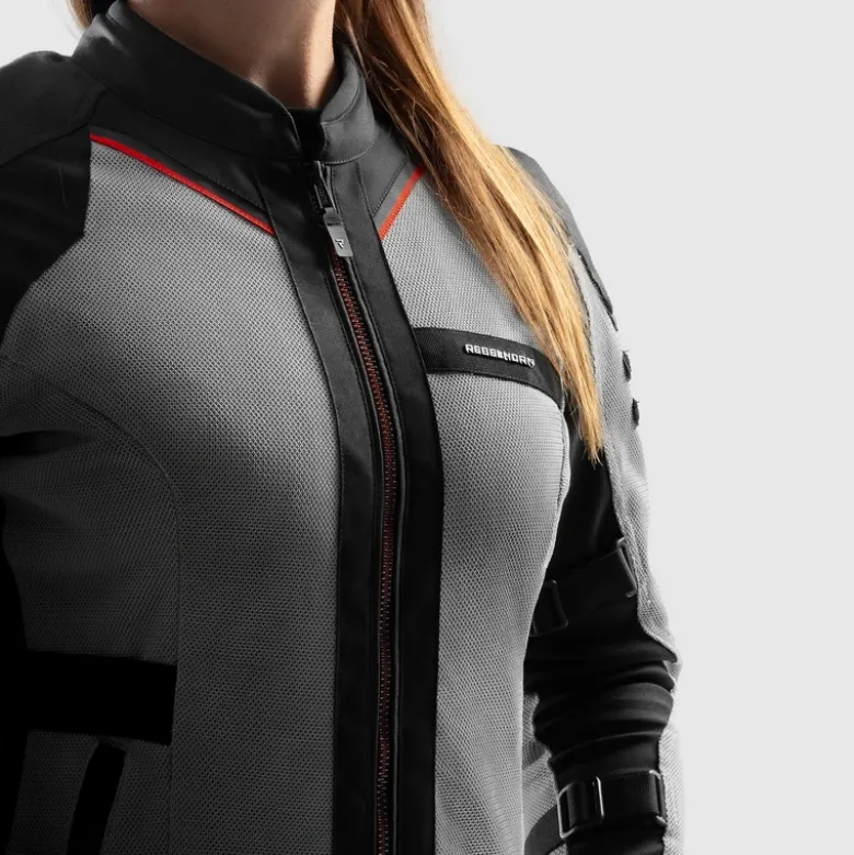 Kurtka tekstylna damska REBELHORN SCANDAL 3 LADY BLACK/DARK GREY/RED czarny szary czerwony