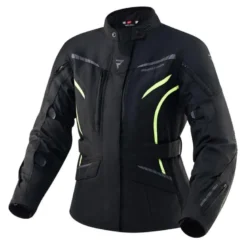 Kurtka tekstylna damska REBELHORN HIKER III LADY BLACK/FLO YELLOW czarny żółty fluo