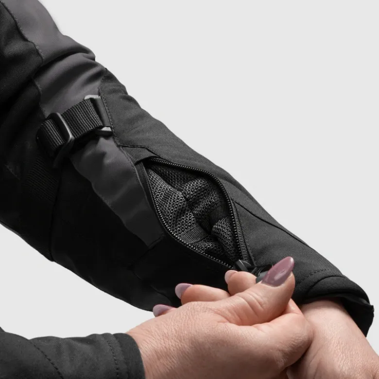 Kurtka tekstylna damska REBELHORN SWIFT LADY BLACK/DARK GREY/PINK czarny szary różowy