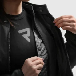 Kurtka tekstylna damska REBELHORN SWIFT LADY BLACK/DARK GREY/PINK czarny szary różowy