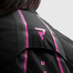 Kurtka tekstylna damska REBELHORN SWIFT LADY BLACK/DARK GREY/PINK czarny szary różowy