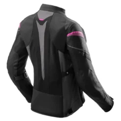 Kurtka tekstylna damska REBELHORN HIFLOW V LADY BLACK/GREY/FLUO PINK czarny szary różowy